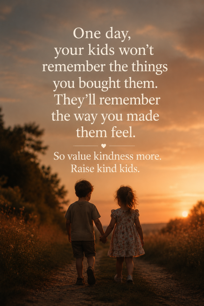 raise kids with rich hearts raise kind kids quote