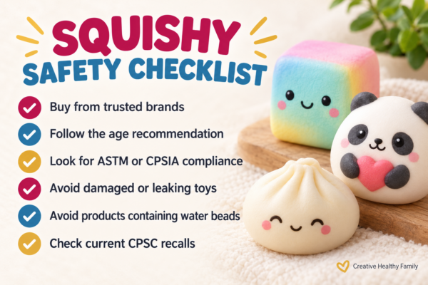 Squishy toy safety checklist for parents