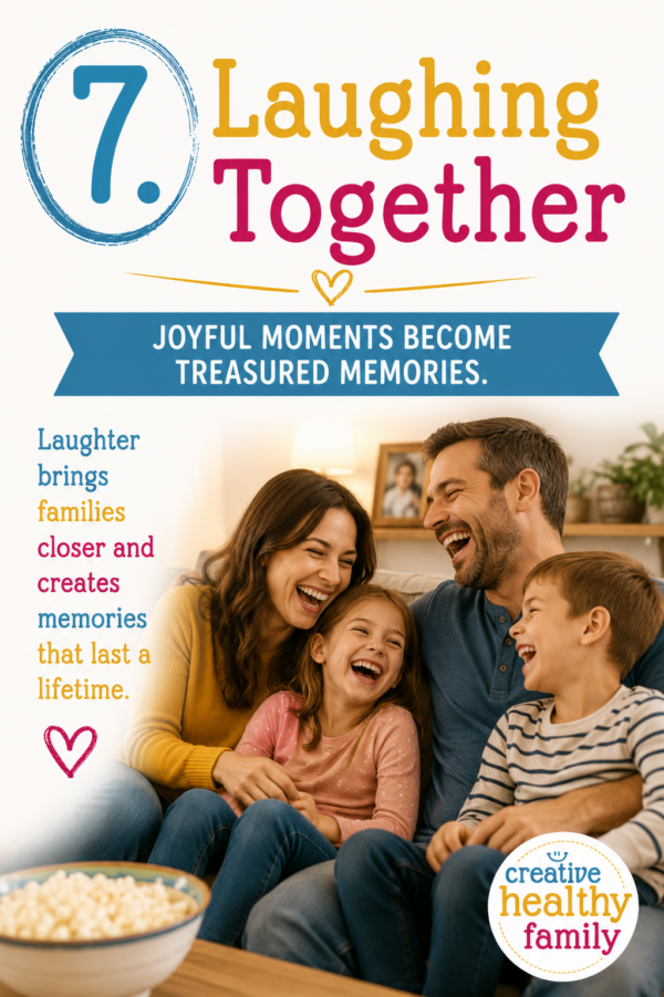 Family enjoying joyful moments together