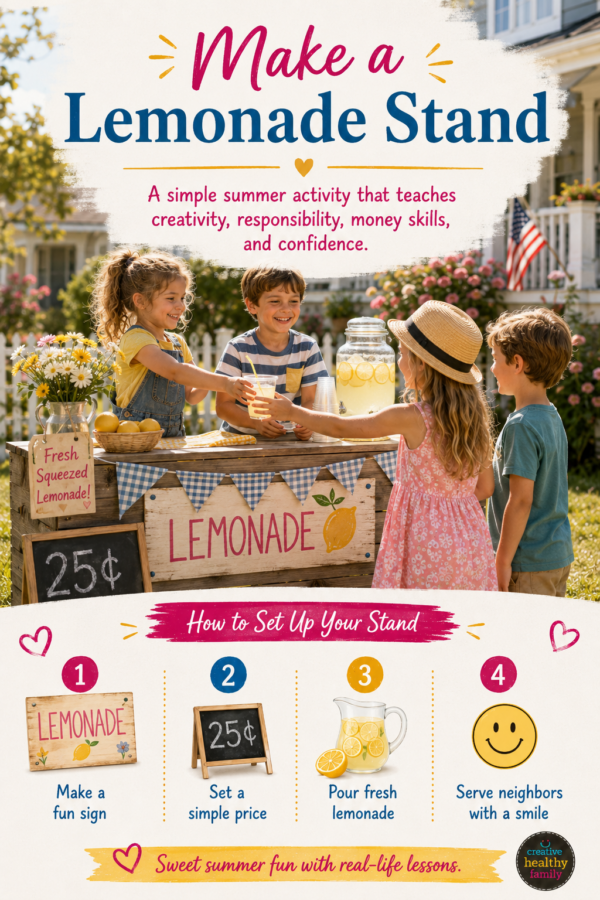 lemonade stand screen-free summer activities for kids