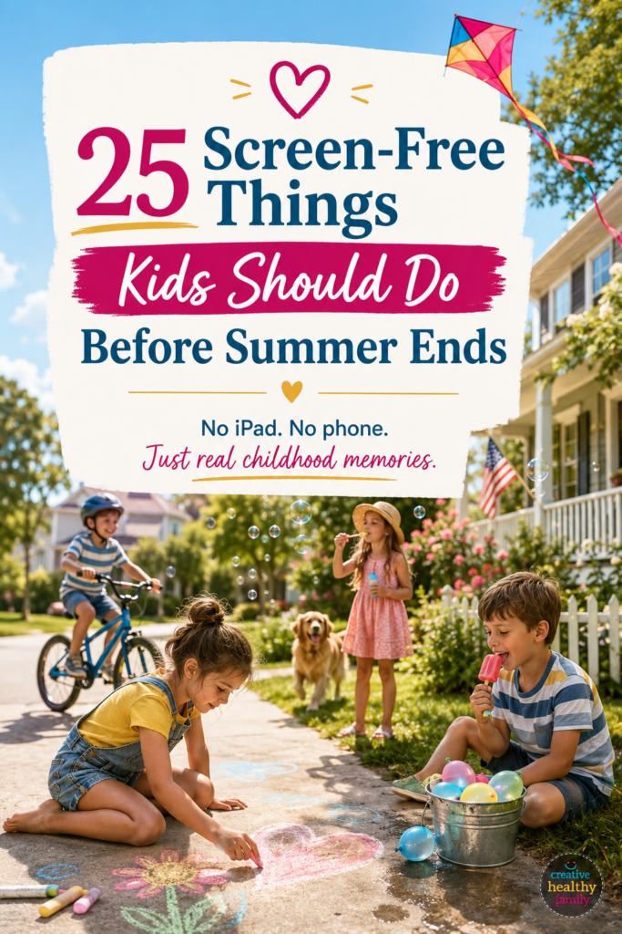 screen-free summer things to do